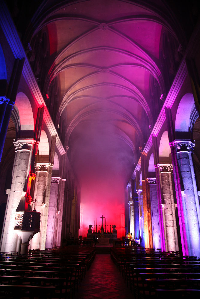 Ex Lumina Mapping at Synesthésie @ Nuit des Cathédrales 20162
